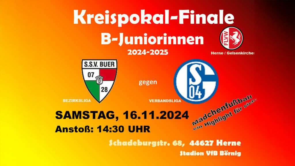 Vorbericht zum B-Juniorinnen-Kreispokalfinale