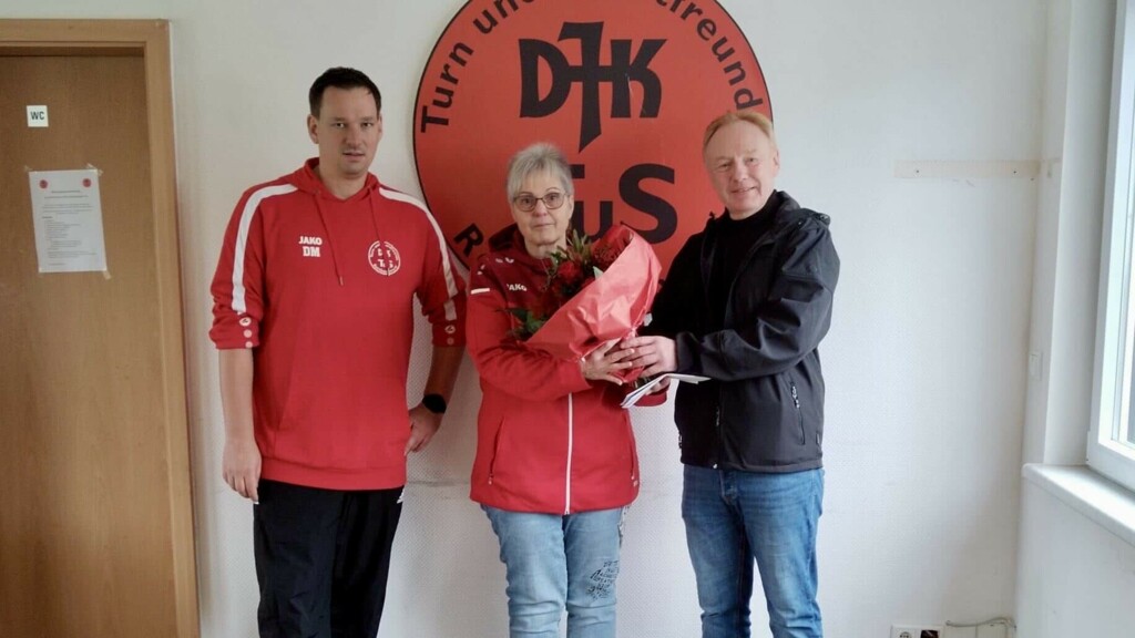 Ehrung der Kreissiegerin des Ehrenamtspreises: Kerstin Sievers (DJK/TuS Rotthausen) ausgezeichnet
